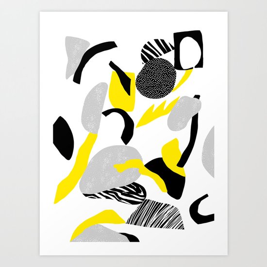rocks falling Art Print