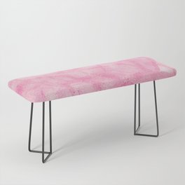 Pink Diffused Pattern Bench