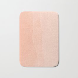 A Touch Of Peach - Soft Geometric Minimalist Bath Mat