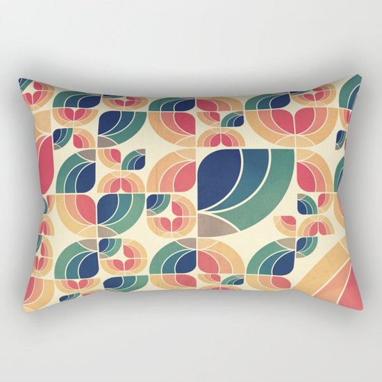 Vintage Garden Pattern v.3 Rectangular Pillow