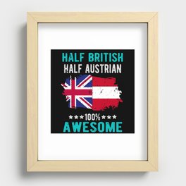 Half British Half Austrian Recessed Framed Print