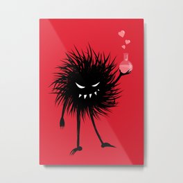 Evil Bug Made A Love Potion For You Metal Print | Goth, Lovepotion, Cartoon, Chemist, Evilcreature, Digital, Flask, Evilcharacter, Evilbug, Gothic 