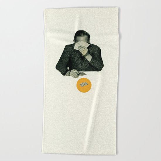 Poker Face Beach Towel
