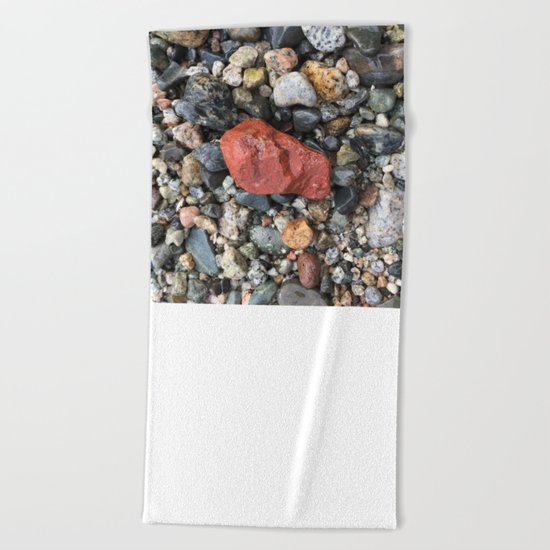 Little Rocks from the Beach Beach Towel