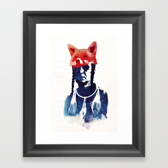 Bloody days are coming Framed Art Print