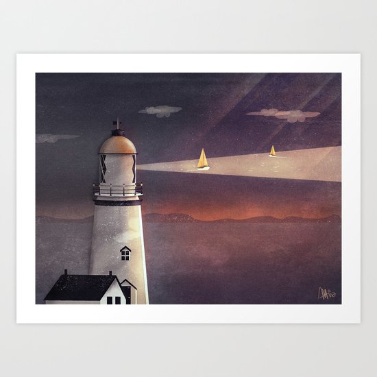 Sea of Light Art Print