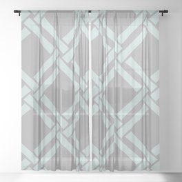 Classic Bamboo Trellis Pattern 568 Sheer Curtain