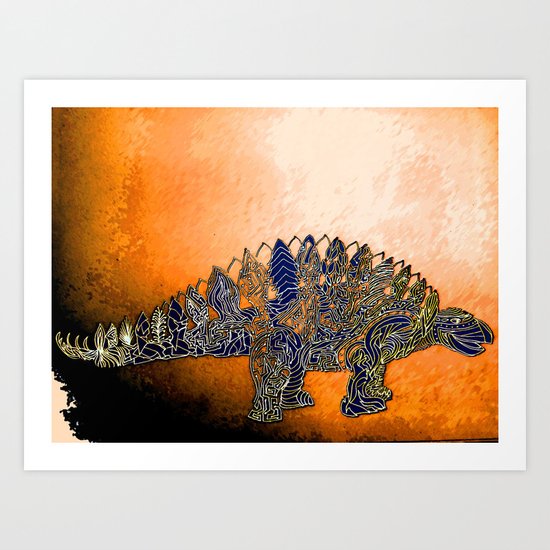 Mr.Steg O. Saurus Art Print
