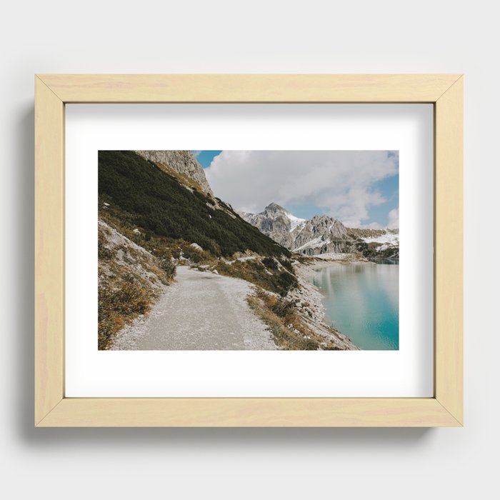 A walk in the Alps Recessed Framed Print
