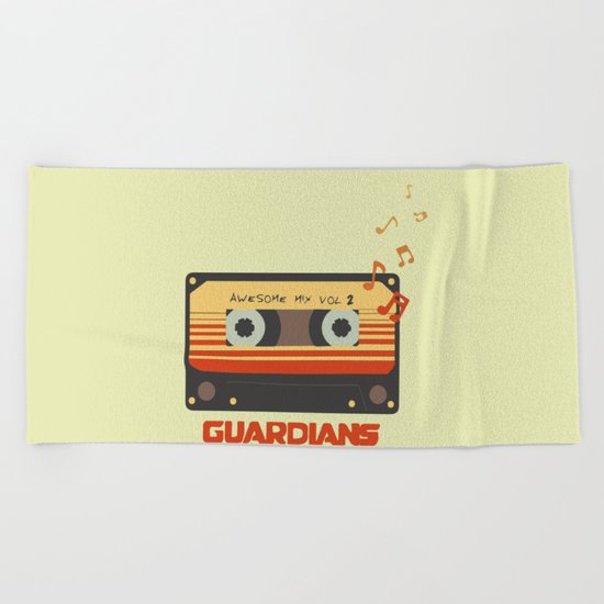 Music, Guardians of the Galaxy, Movie Beach Towel