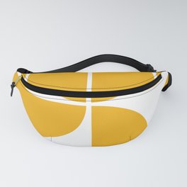 Mid Century Modern Yellow Square Fanny Pack