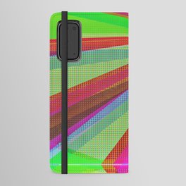 Green pink pop art rays Android Wallet Case