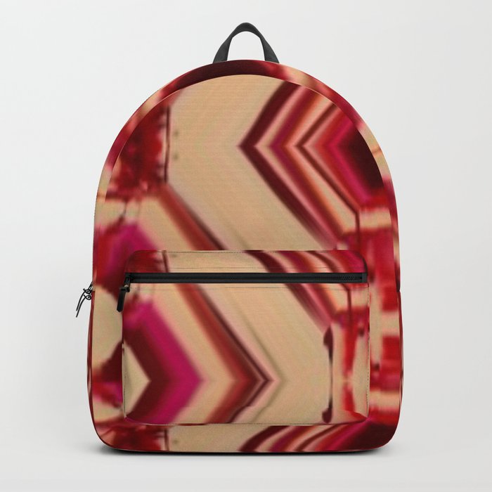 Rock N Roll Bloody Psychedelic Red Pattern Backpack