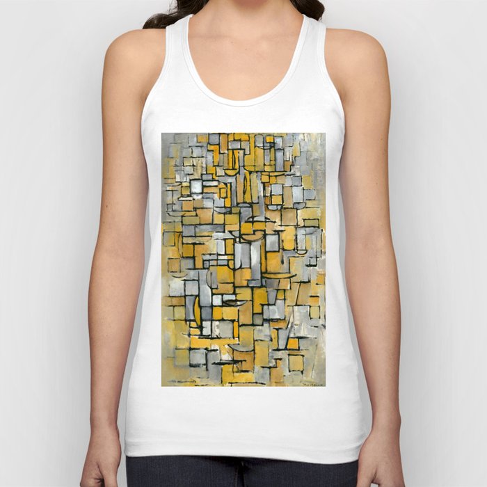 Piet Mondrian (Dutch, 1872-1944) - TABLEAU No. I (Composition in Line and Color) - 1913 - De Stijl (Neoplasticism), Cubism - Abstract - Oil on canvas - Digitally Enhanced Version - Tank Top
