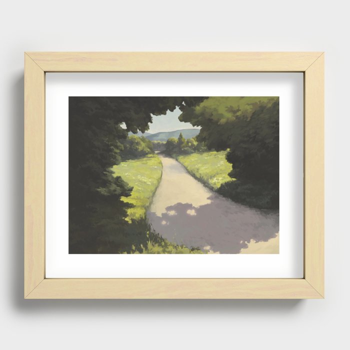 Manorism - Road Recessed Framed Print