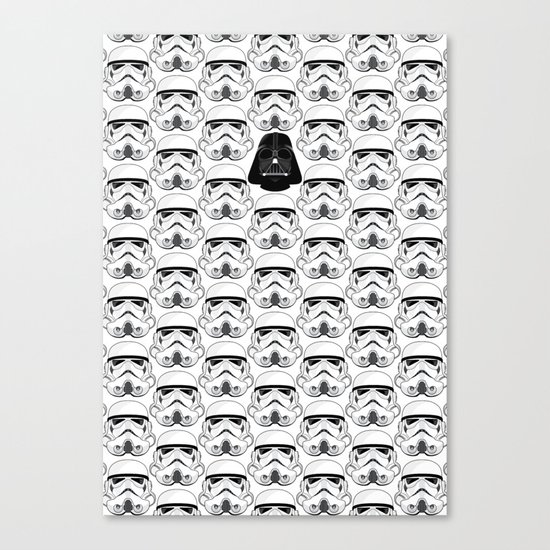 Stormtrooper pattern Canvas Print
