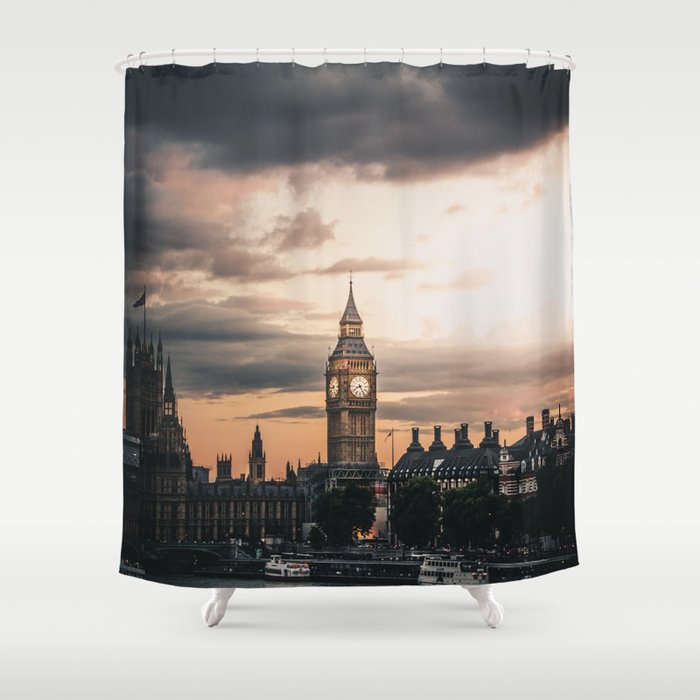 LONDON CITY BIG BEN XIV Shower Curtain