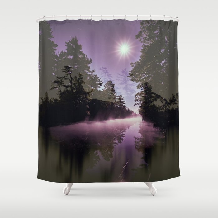Washago Experiment (Dark) Shower Curtain