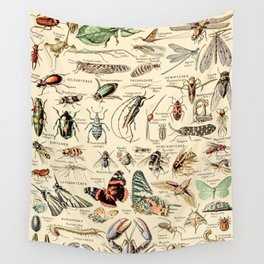 Vintage Insect Identification Chart // Arthropodes by Adolphe Millot XL 19th Century Science Artwork Wall Tapestry