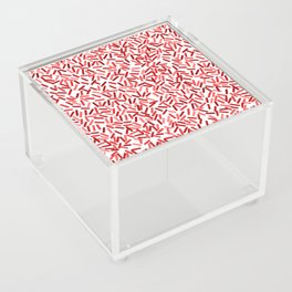 Red Sprinkles Candy Pattern Acrylic Box