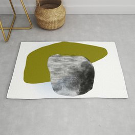 Moss and Bark 1 Mid-Century abstract Rug