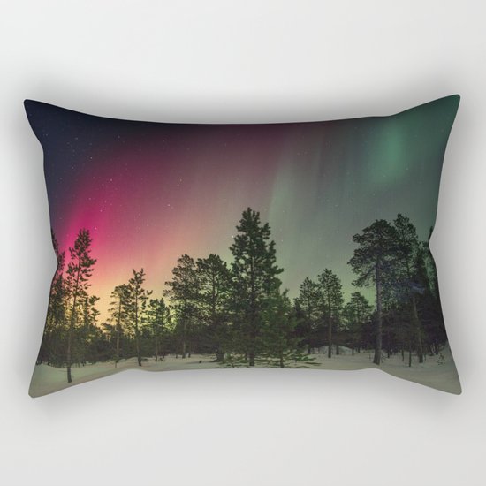 Northern Lights Rectangular Pillow