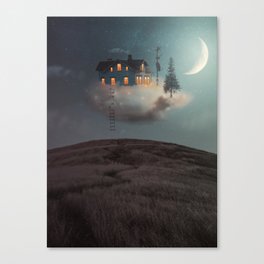 Cloud house Canvas Print