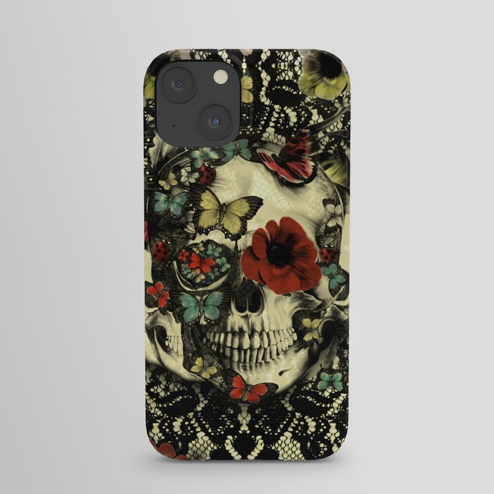 Vintage Gothic Lace Skull iPhone Case