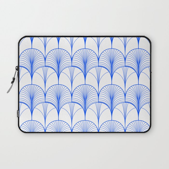 Art Deco Blue #pattern #illustration Laptop Sleeve