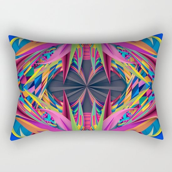 Psychedelic Connection Rectangular Pillow
