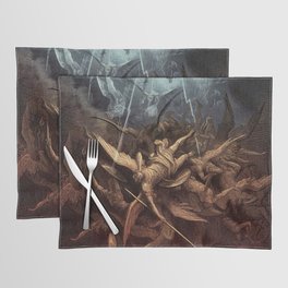 Paradise Lost: Fall of the rebel angels Gustave Dore Placemat