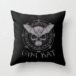 Gym Bat Throw Pillow
