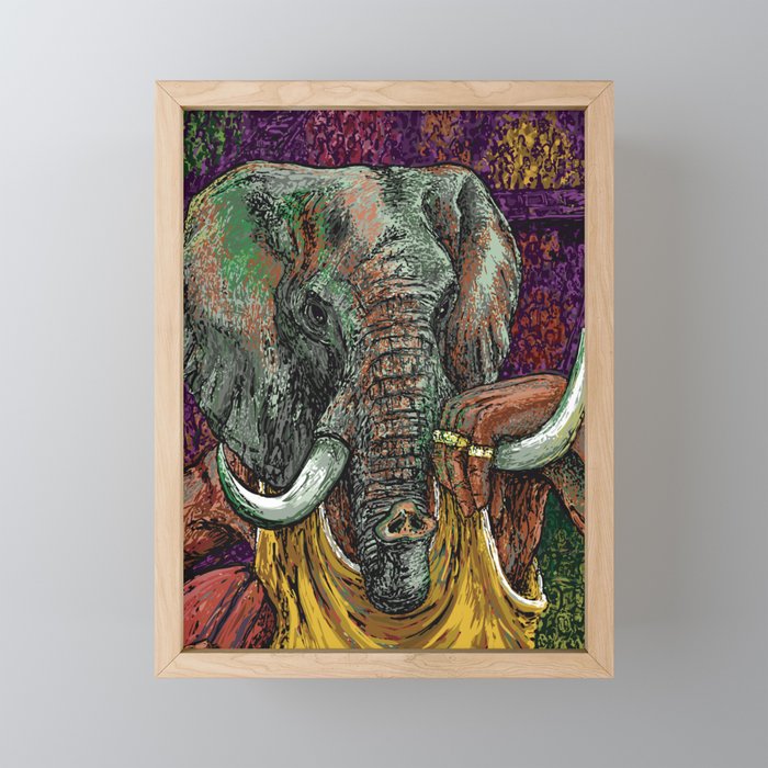 Elephant Spirit Framed Mini Art Print