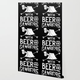 Camping Beer Drinking Beginner Camper Wallpaper