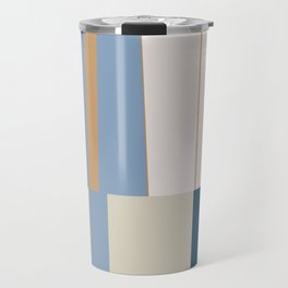 Mosaic Blue 10 | Geometric Abstract Travel Mug