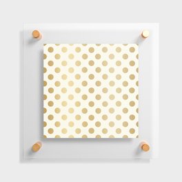 New Years Golden Dots Floating Acrylic Print
