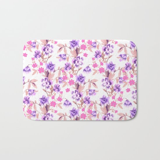 Garden Journal Purple Bath Mat