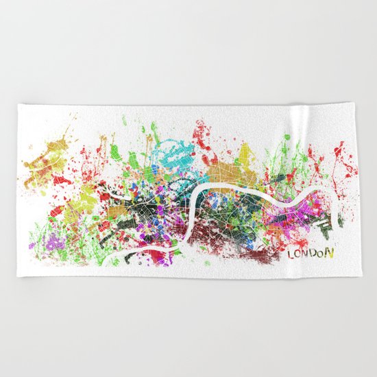 London Beach Towel
