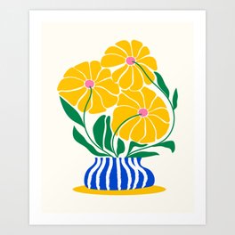 Yellow Dahlias | Matisse 054 Art Print