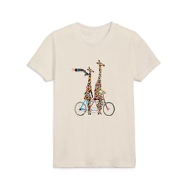 giraffe days lets tandem Kids T Shirt