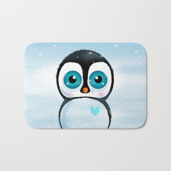 Joc the Penguin Bath Mat