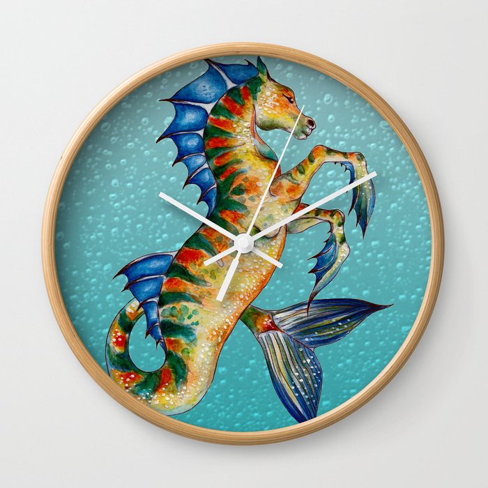 Hippocamppus Wall Clock