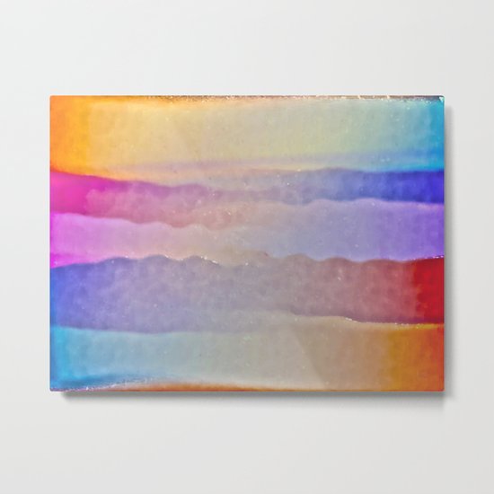 Soft Stripes Metal Print
