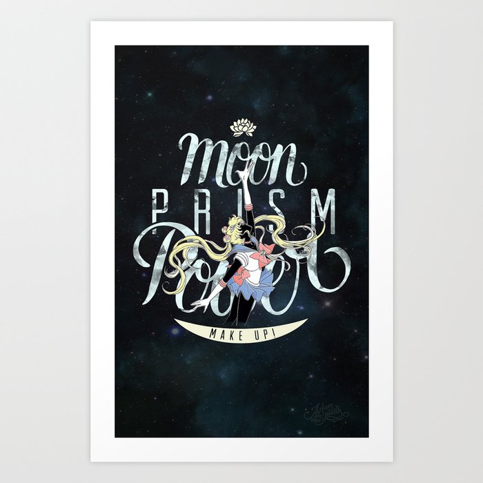 Moon Prism Power Art Print
