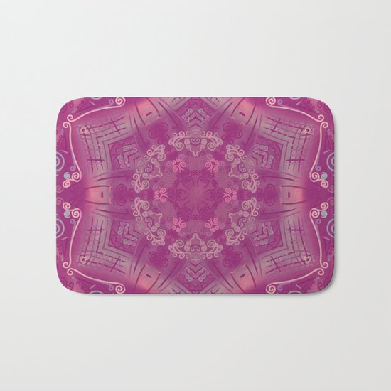 Cherry Mandala Bath Mat