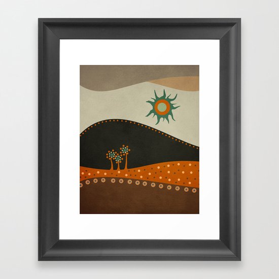 Sweet. Land. Framed Art Print