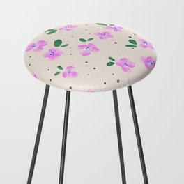 Vintage Floral Ditsy Pattern Counter Stool
