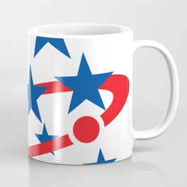 USA Star icon Rings of Saturn Coffee Mug