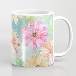 Watercolor Daisies Design Coffee Mug