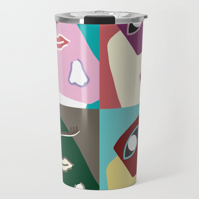 When I'm lost in thought patchwork 4 Travel Mug